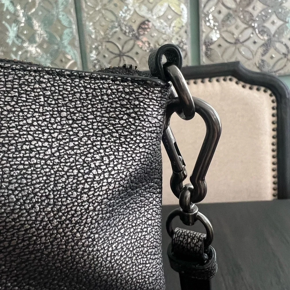 Coach Kelsey Metallic Tote/Crossbody Bag